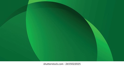 Abstract green gradient wave background. pattern green background circle design modern
