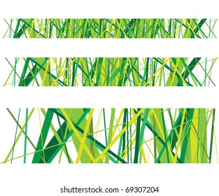 abstract green grass lines
