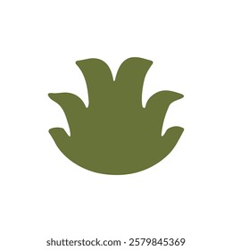 Abstract Green Grass shape. abstract plant vector