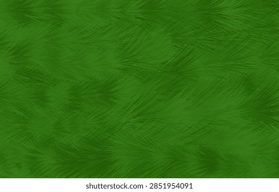 Abstract green grass-like texture featuring dense flowing fine strokes and layered natural patterns. The vibrant green surface creates a fresh organic background suitable for nature-themed designs, wallpapers, environmental concepts, botanical compositions, and creative graphic projects.