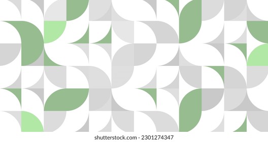 abstract green gray round, geometric leaf texture background, retro styled pattern, traditional concept
