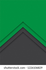 Abstract green grey arrow with hexagon mesh direction design modern futuristic background vector illustration.