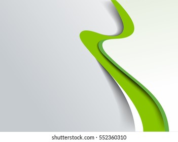 Abstract Green & Grey Background
