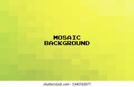 Abstract Green Grid Mosaic Background, Modern abstract illustration with triangles. Creative Design Polygonal Template mosaic with squares.