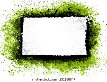 Abstract green grunge background
