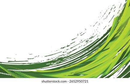 Resumo verde grunge curvo listras de corrida fundo para carro envoltório adesivo