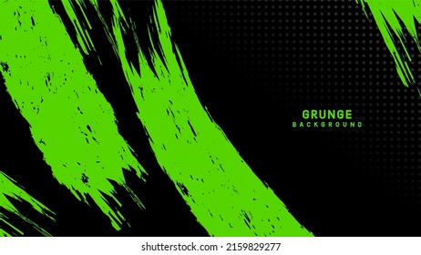 Textura de grosor verde abstracta sobre fondo oscuro