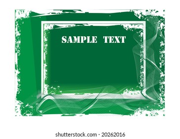abstract green grunge vector background