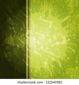 Abstract green grunge vector illustration.