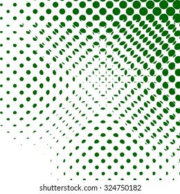 Abstract green halftone background illustration. Latex 