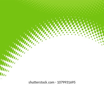 Abstract green halftone background. Vector illustration