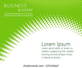Abstract green halftone background. Vector illustration