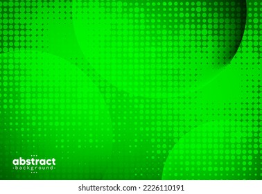 Abstract green  halftone dotted background. wallpaper backdrop, banner website template, posters, landing web, business cards, cover, labels mock-up, interior design, labels and stickers, Vector EPS