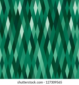 abstract green harlequin argyle vector seamless pattern with lozenge elements, that look like diamonds or emeralds