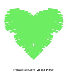 Abstract green heart with brush on transparent background
Vector heart drawn with a brush