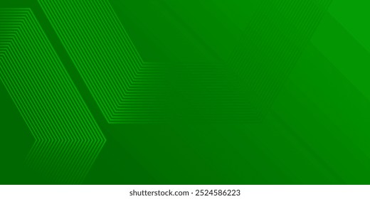 Abstract green hexagon background. Fluid shapes composition simple