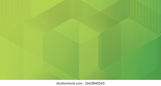 Abstract green hexagon background. hexagon shapes composition. Vector illustration simple