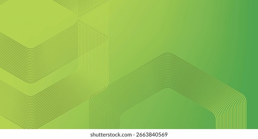 Fondo de hexágono verde Abstractas. Composición de Formas hexagonales. Ilustración vectorial simple
