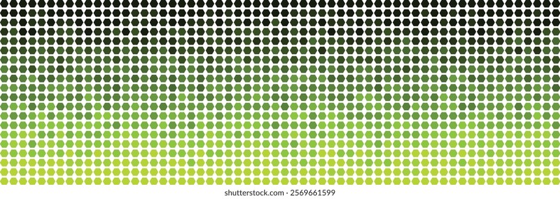 Abstract Green Hexagon Gradient Pattern