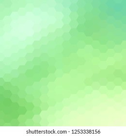 abstract green hexagons
