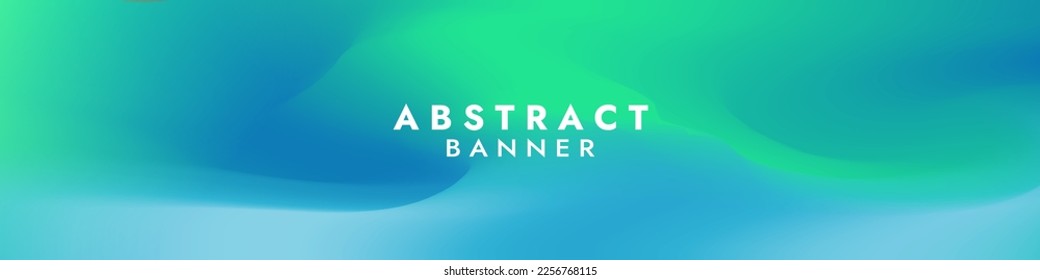 Abstract Green Holographic Banner Template. Modern background design. gradient color. liquid color . Fit for website, banners, wallpapers, brochure, posters