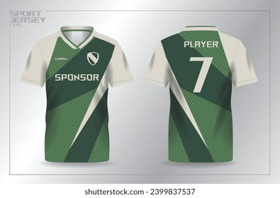 abstract green khaki for sport jersey template