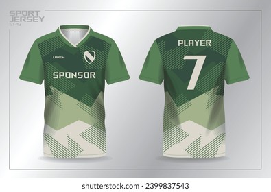 abstract green khaki for sport jersey template