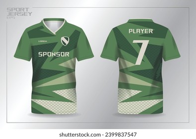 abstract green khaki for sport jersey template