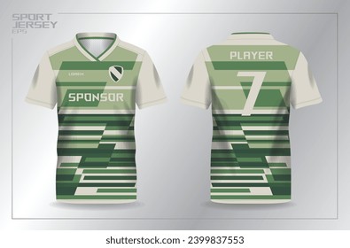 abstract green khaki for sport jersey template