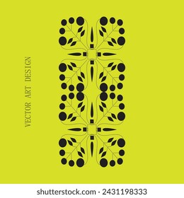 plantilla de diseño de hoja verde abstracta