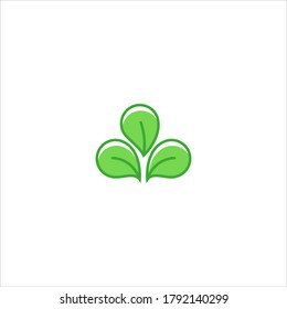 Abstract Green Leaf or leaves logo Icon Vector Design. Natural Landscape Garden Plant Design, Health and Ecology concept Vector Logo Illustration.