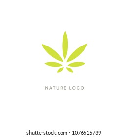 Abstract green leaf logo icon vector design. Landscape design, garden, Plant, nature and ecology vector logo. Ecology Happy life Logotype concept icon. Vector illustration, Graphic Design Editable Des