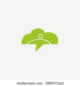 Abstract green leaf logo icon vector design. Landscape design, garden, Plant, nature and ecology vector logo. Ecology Happy life Logotype concept icon. Vector illustration, Graphic Design.
