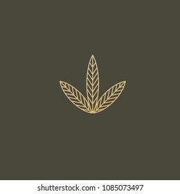Abstract green leaf logo icon vector design. Landscape design, garden, Plant, nature and ecology vector logo. Ecology Happy life Logotype concept icon. Vector illustration, Graphic Design.