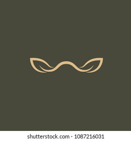 Abstract green leaf logo icon vector design. Landscape design, garden, Plant, nature and ecology vector logo.  Ecology Happy life Logotype concept icon. Vector illustration, Graphic Design 