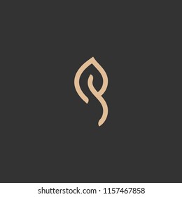 Abstract green leaf logo icon vector design. Landscape design, garden, Plant, nature and ecology vector logo. Ecology Happy life Logotype concept icon. Vector illustration, Graphic Design Editable