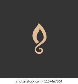 Abstract green leaf logo icon vector design. Landscape design, garden, Plant, nature and ecology vector logo. Ecology Happy life Logotype concept icon. Vector illustration, Graphic Design Editable