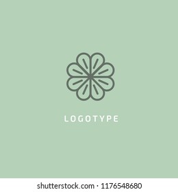 Abstract green leaf logo icon vector design. Landscape design, garden, Plant, nature and ecology vector logo. Ecology Happy life Logotype concept icon. Vector illustration, Graphic Editable Design