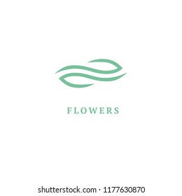 Abstract green leaf logo icon vector design. Landscape design, garden, Plant, nature and ecology vector logo. Ecology Happy life Logotype concept icon. Vector illustration, Graphic Editable Design.