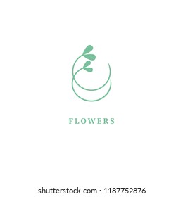 Abstract green leaf logo icon vector design. Landscape design, garden, Plant, nature and ecology vector logo. Ecology Happy life Logotype concept icon. Vector illustration, Graphic Editable Design
