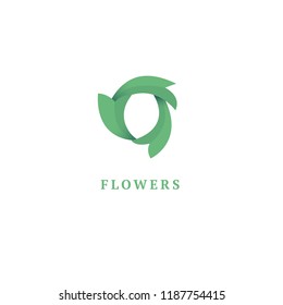Abstract green leaf logo icon vector design. Landscape design, garden, Plant, nature and ecology vector logo. Ecology Happy life Logotype concept icon. Vector illustration, Graphic Editable Design