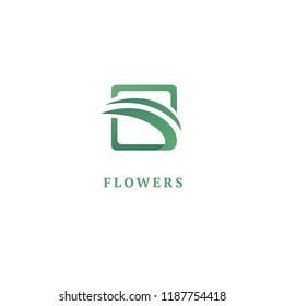 Abstract green leaf logo icon vector design. Landscape design, garden, Plant, nature and ecology vector logo. Ecology Happy life Logotype concept icon. Vector illustration, Graphic Editable Design