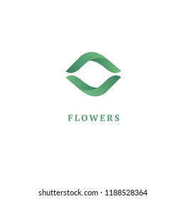 Abstract green leaf logo icon vector design. Landscape design, garden, Plant, nature and ecology vector logo. Ecology Happy life Logotype concept icon. Vector illustration, Graphic Editable Design