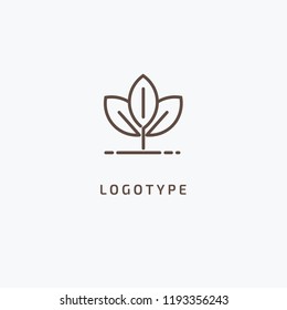 Abstract green leaf logo icon vector design. Landscape design, garden, Plant, nature and ecology vector logo. Ecology Happy life Logotype concept icon. Vector illustration, Graphic Editable Design
