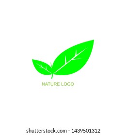 Abstract green leaf logo icon vector design. Logo design, garden, Plant, nature and ecology vector logo. Ecology Logotype concept icon.