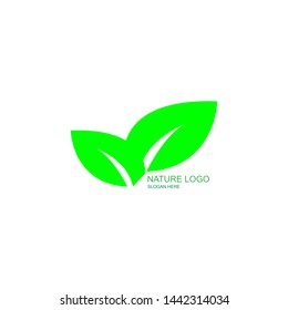 Abstract green leaf logo icon vector design. Logo design, garden, Plant, nature and ecology vector logo. Ecology Logotype concept icon.