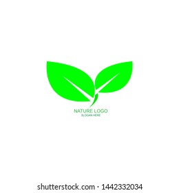 Abstract green leaf logo icon vector design. Logo design, garden, Plant, nature and ecology vector logo. Ecology Logotype concept icon.