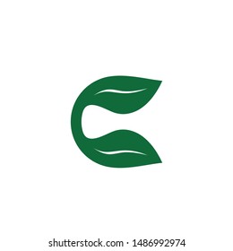 Abstract green leaf logo icon vector design. Landscape design, garden, Plant, nature and ecology vector logo. Ecology Happy life Logotype concept icon. Vector illustration, Graphic Design Editable Des
