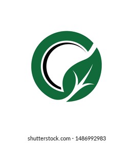 Abstract green leaf logo icon vector design. Landscape design, garden, Plant, nature and ecology vector logo. Ecology Happy life Logotype concept icon. Vector illustration, Graphic Design Editable Des