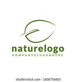 Abstract green leaf logo icon vector design. Landscape design, garden, Plant, nature and ecology vector logo. Vector illustration, Graphic Design Editable